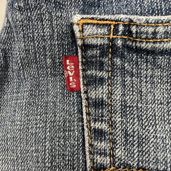 VTG Levi's 509 Straight Fit Stretch Jeans Men's 32 Blue 50950-1317 Y2K Vintage - Picture 7 of 10